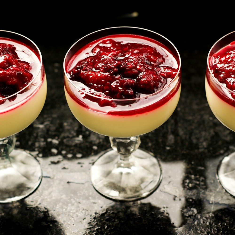 Panna cotta fruits rouges