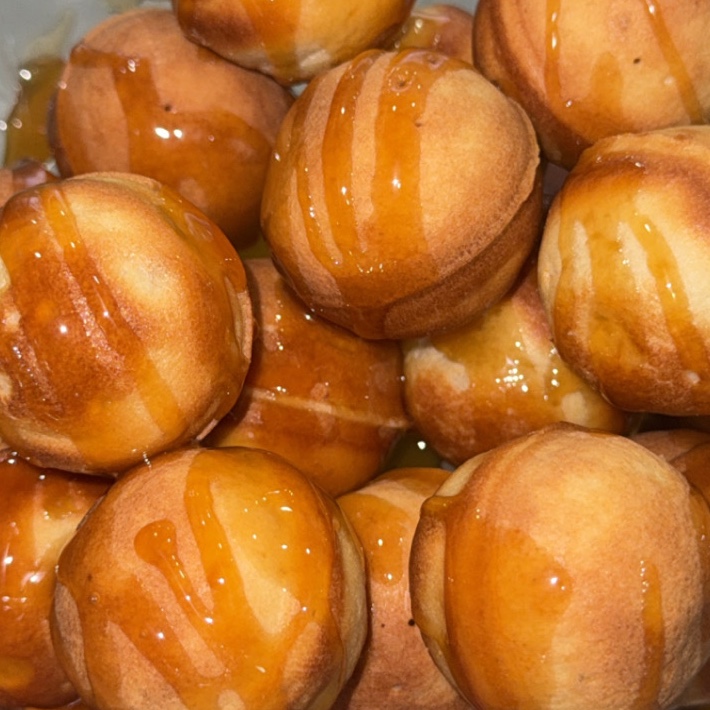 Pop cake caramel