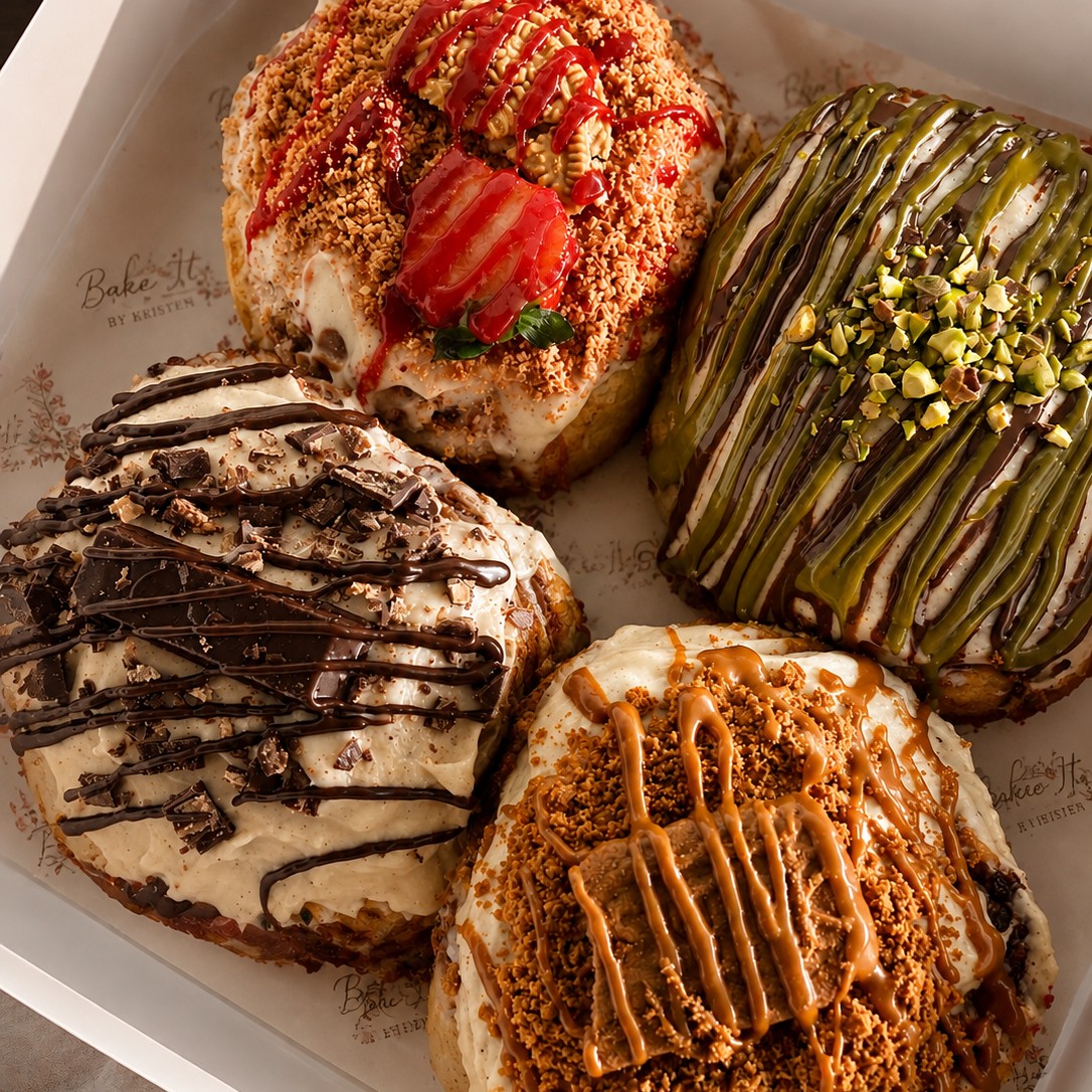 6 Cinnamon Rolls - Toppings